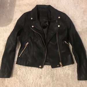 Blanc NYC Leather moto jacket